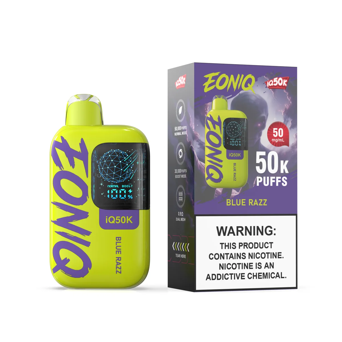 EONIQ IQ50K Blue Razz official social post