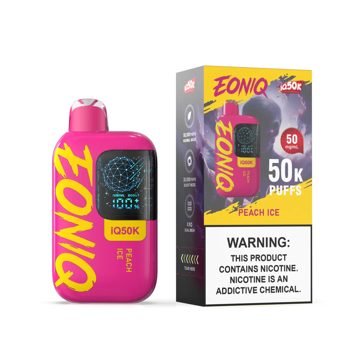 IQ50K Peach Ice packaging